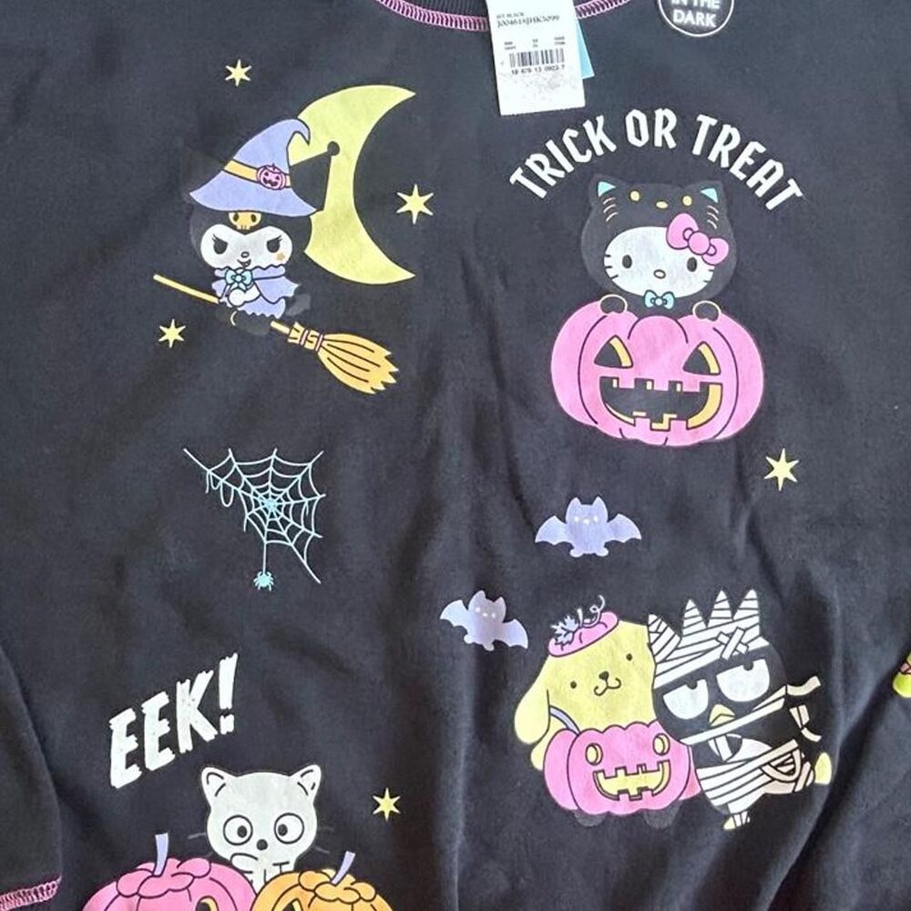 Women's Sanrio Hello Kitty & Friends Glow in the Dark Sweatshirt - Picture 3 of 8
